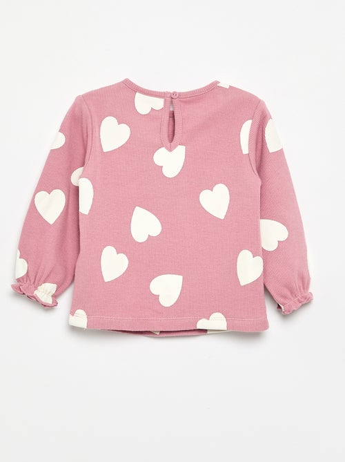 Completo 2 pezzi - T-shirt a maniche lunghe + leggings - Kiabi