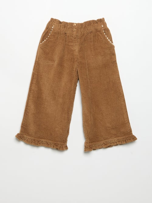 Completo 2 pezzi - T-shirt + pantaloni in velluto - Kiabi