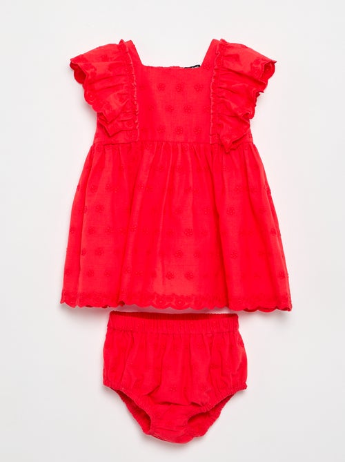Completo 2 pezzi - vestito senza maniche + mutandina - Kiabi