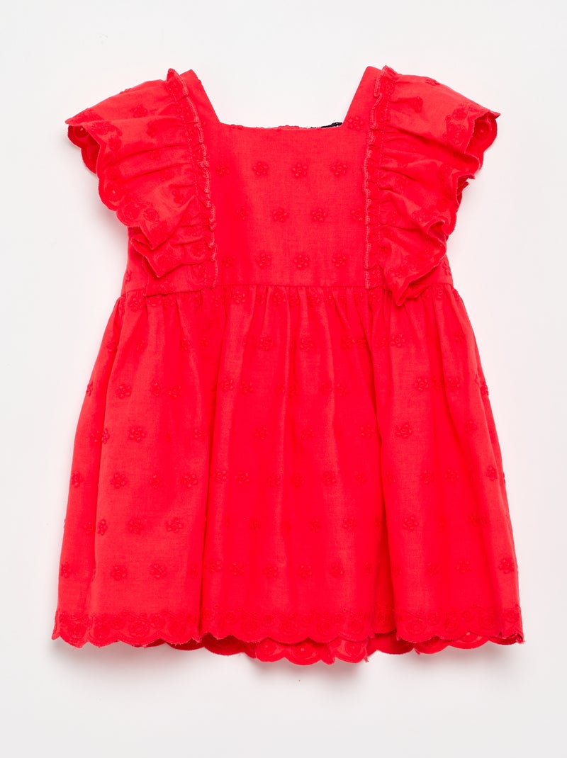 Completo 2 pezzi - vestito senza maniche + mutandina Rosso - Kiabi