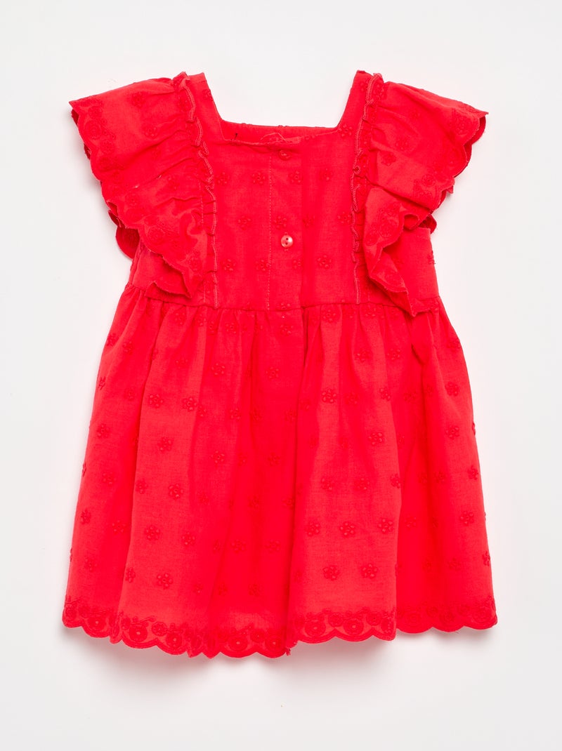 Completo 2 pezzi - vestito senza maniche + mutandina Rosso - Kiabi