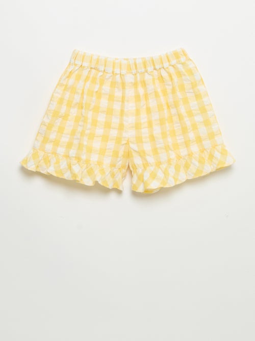 Completo 2 pezzi blusa e shorts con volant - Kiabi