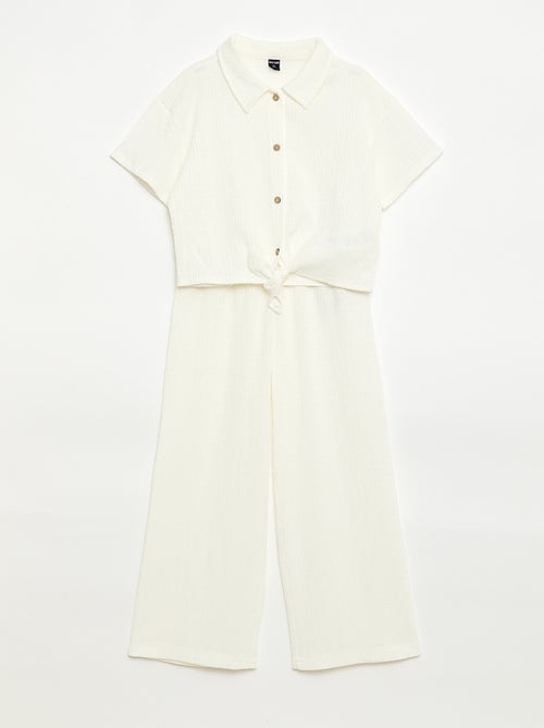 Completo 2 pezzi camicia + pantaloni - Kiabi