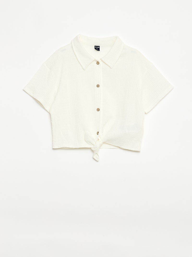 Completo 2 pezzi camicia + pantaloni Bianco - Kiabi