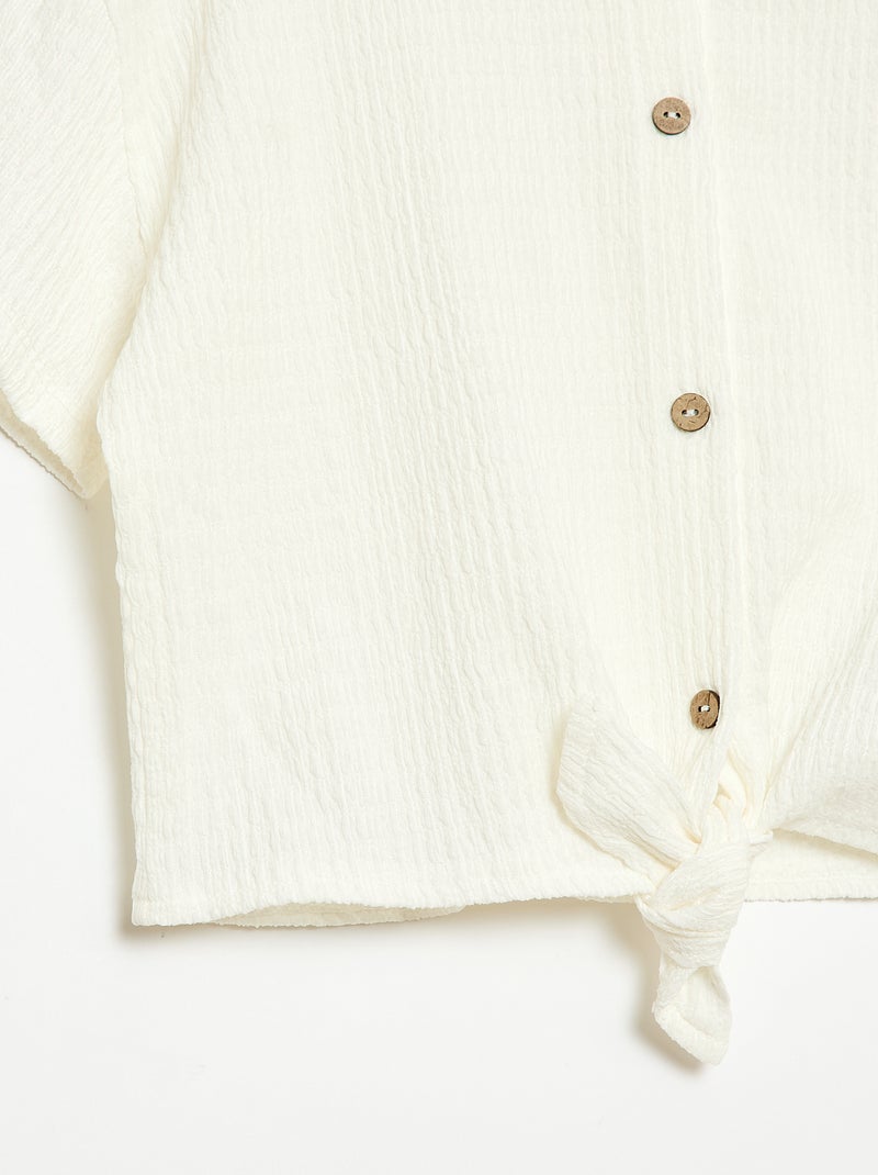 Completo 2 pezzi camicia + pantaloni Bianco - Kiabi