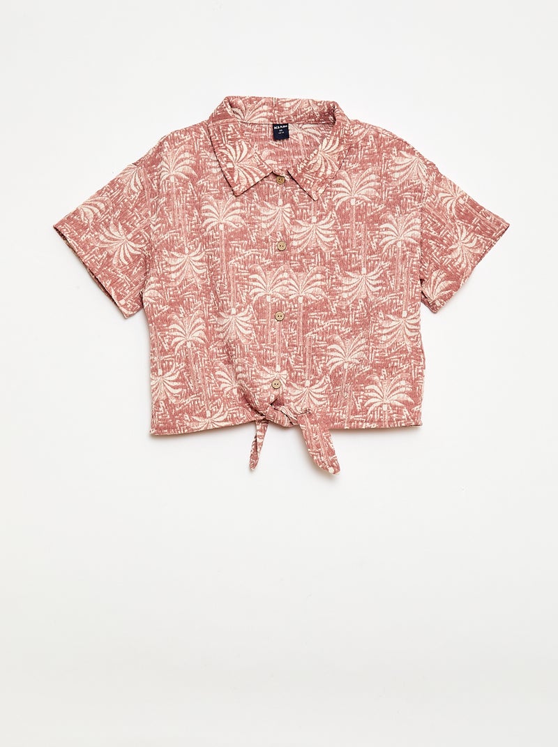 Completo 2 pezzi camicia + pantaloni Rosa - Kiabi