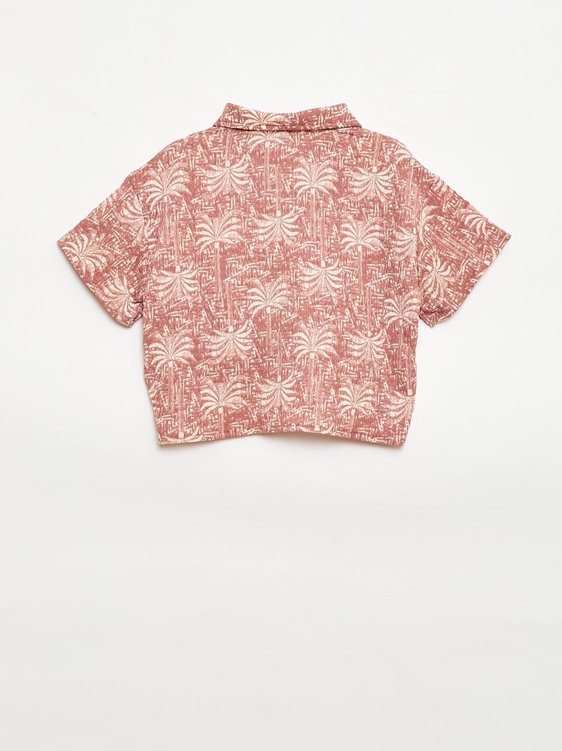 Completo 2 pezzi camicia + pantaloni Rosa - Kiabi