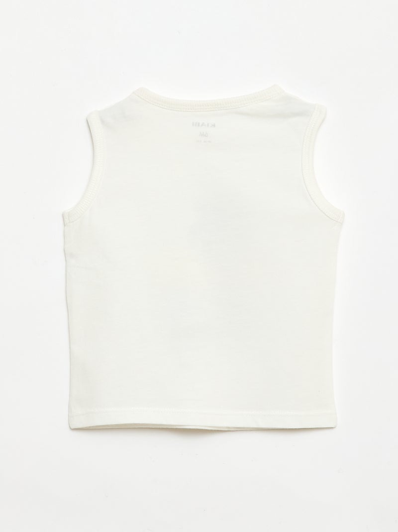 Completo 2 pezzi canotta + pantaloncini Bianco - Kiabi