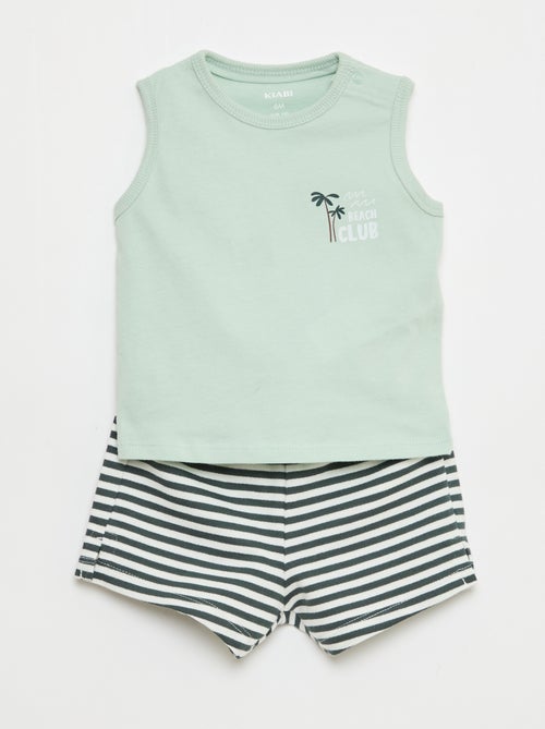 Completo 2 pezzi canotta + pantaloncini - Kiabi