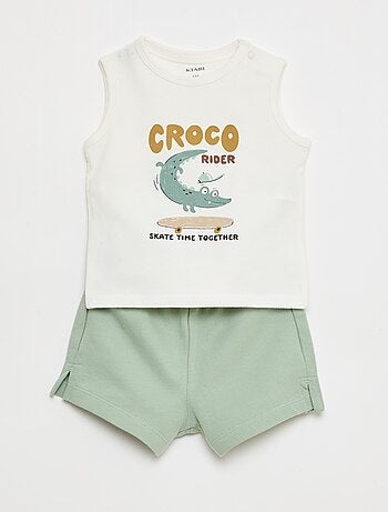 Completo 2 pezzi canotta + pantaloncini