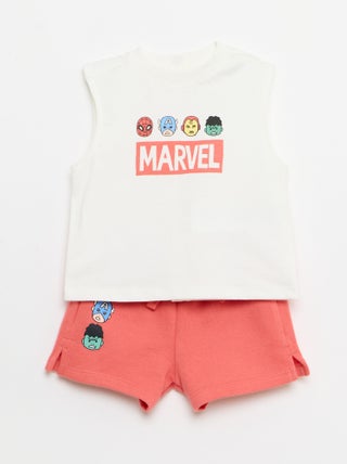 Completo 2 pezzi canotta + shorts 'Marvel'