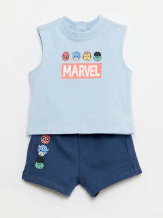 Completo 2 pezzi canotta + shorts 'Marvel'