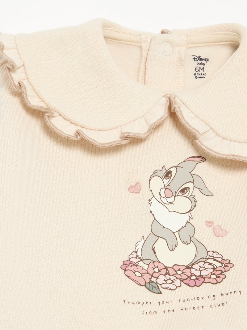 Completo 2 pezzi 'Disney' - Felpa + leggings Beige - Kiabi