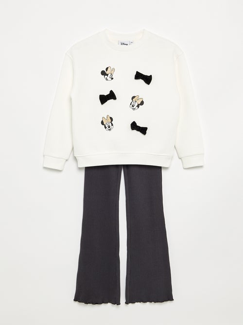 Completo 2 pezzi 'Disney' 'Minnie' - Felpa + legging - Kiabi Completo 2 pezzi 'Disney' 'Minnie' - Felpa + legging - Kiabi