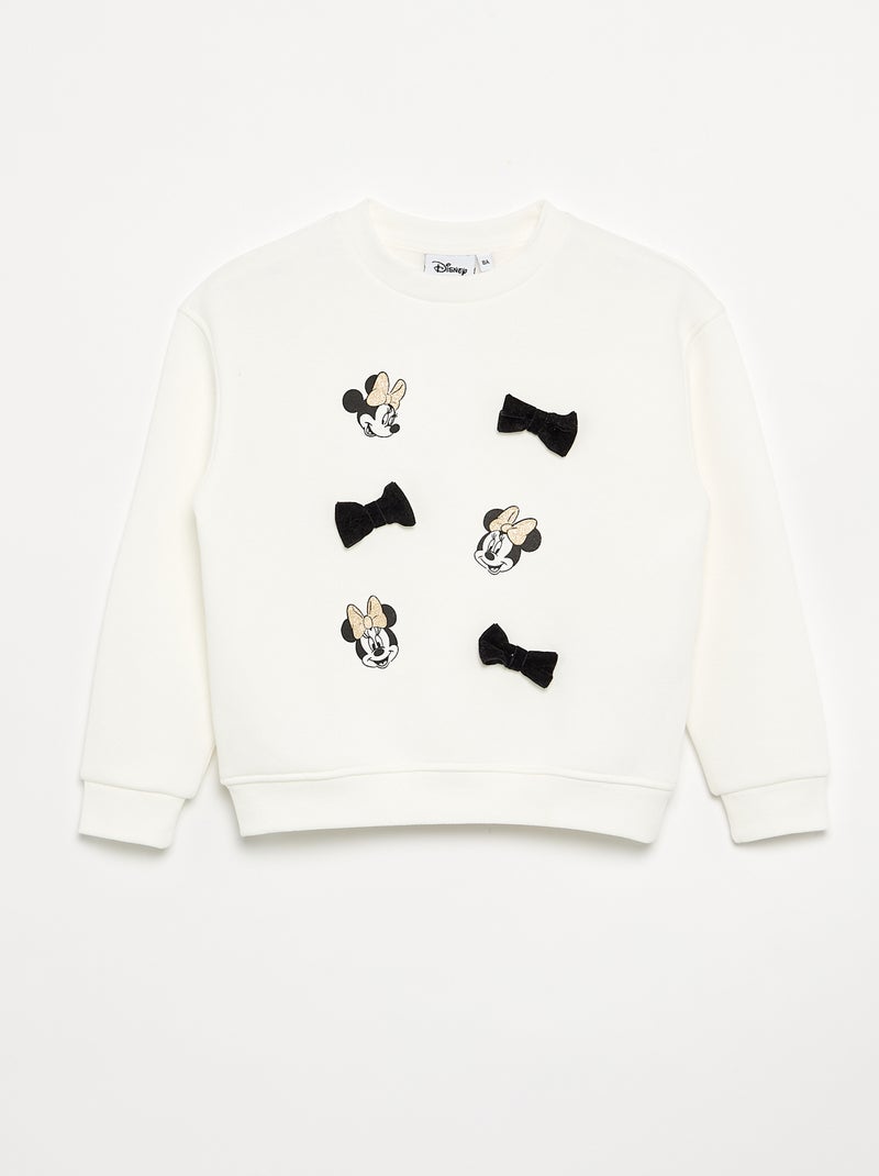 Completo 2 pezzi 'Disney' 'Minnie' - Felpa + legging Bianco - Kiabi