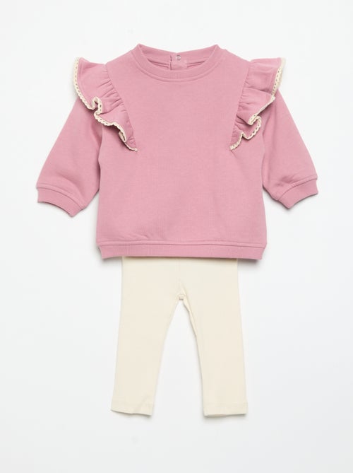 Completo 2 pezzi: felpa + legging - Kiabi