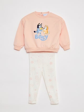 Completo 2 pezzi felpa + legging 'Bluey'
