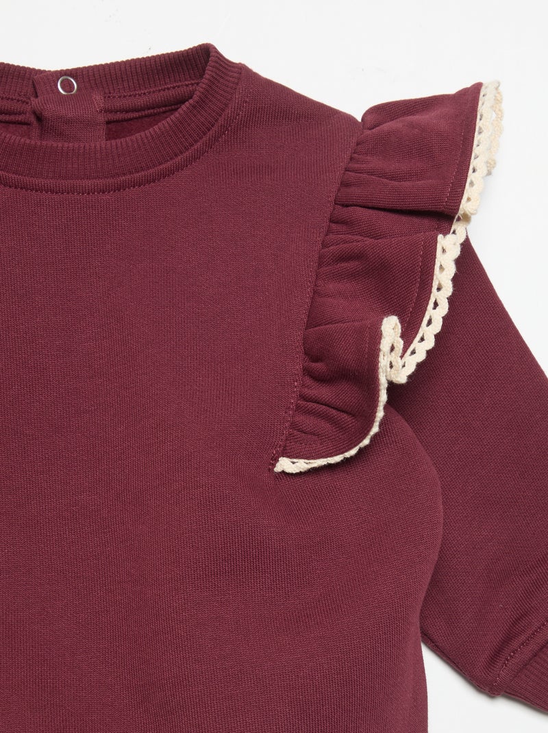 Completo 2 pezzi: felpa + legging Viola - Kiabi