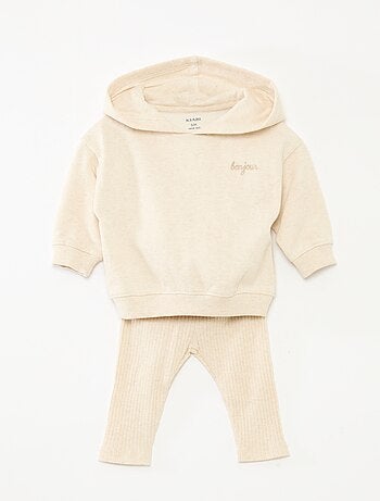 Completo 2 pezzi felpa + leggings