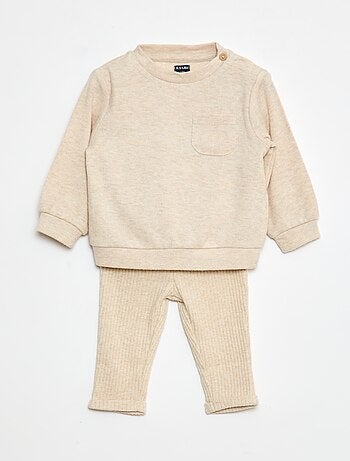Completo 2 pezzi felpa + leggings