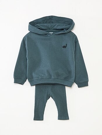 Completo 2 pezzi felpa + leggings