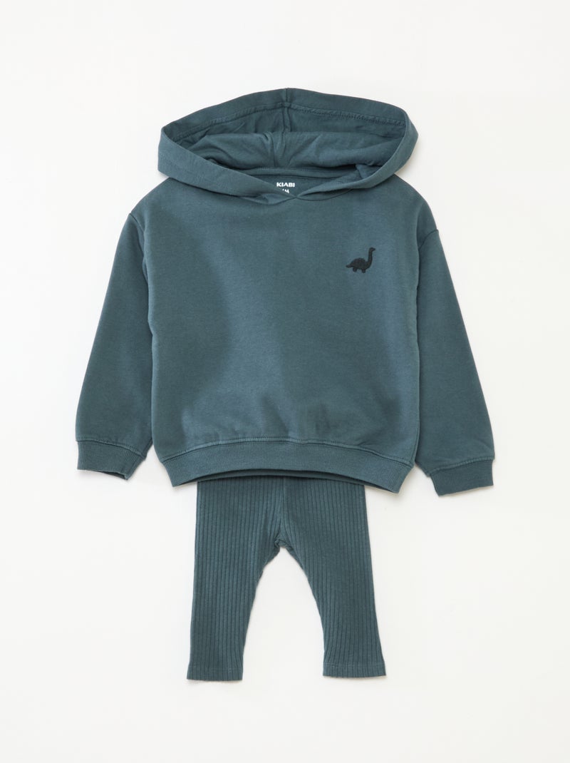 Completo 2 pezzi felpa + leggings Blu - Kiabi