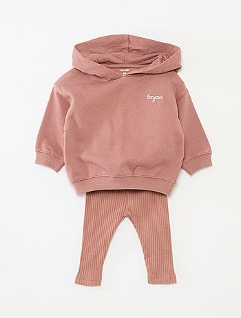 Completo 2 pezzi felpa + leggings