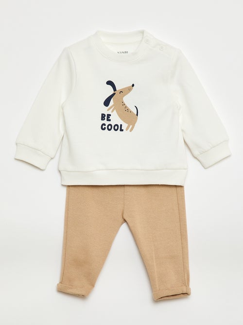 Completo 2 pezzi felpa + pantaloni - Kiabi
