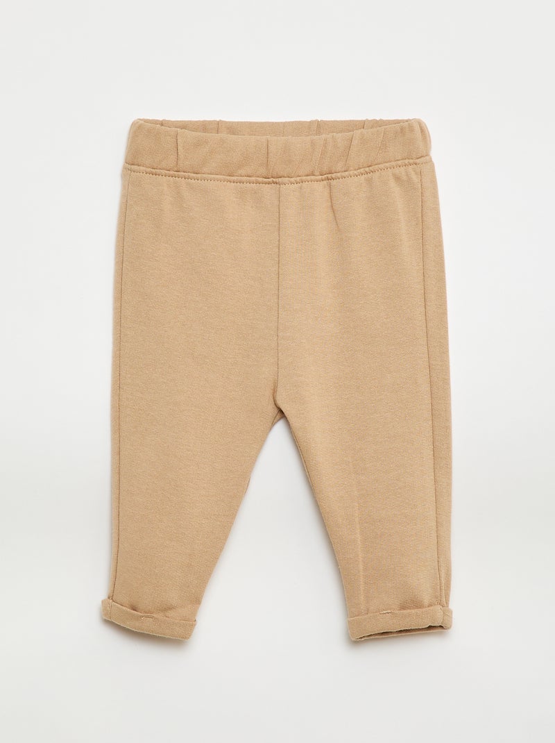 Completo 2 pezzi felpa + pantaloni Beige - Kiabi