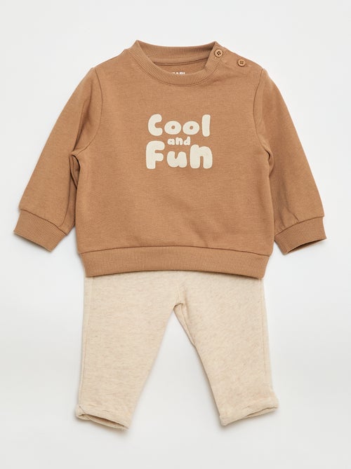 Completo 2 pezzi felpa + pantaloni - Kiabi