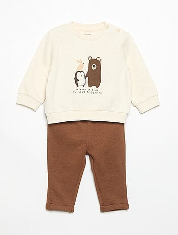 Completo 2 pezzi felpa + pantaloni