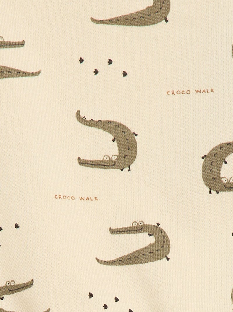 Completo 2 pezzi felpa + pantaloni Bianco - Kiabi