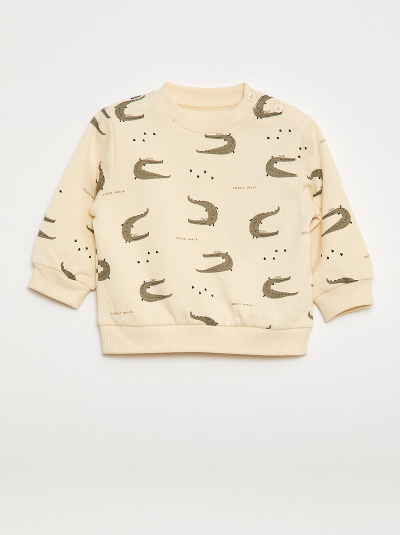 Completo 2 pezzi felpa + pantaloni Bianco - Kiabi