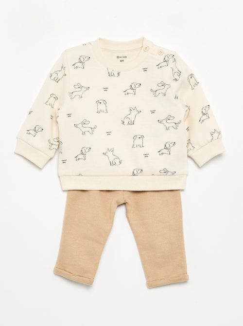 Completo 2 pezzi felpa + pantaloni - Kiabi