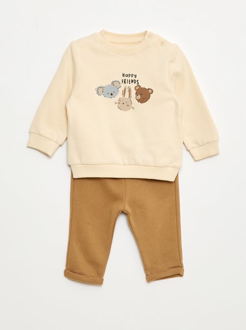 Completo 2 pezzi felpa + pantaloni - Kiabi