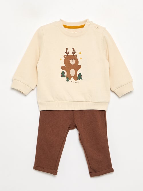Completo 2 pezzi felpa + pantaloni - Kiabi