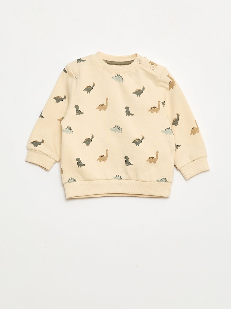 Completo 2 pezzi felpa + pantaloni Bianco - Kiabi