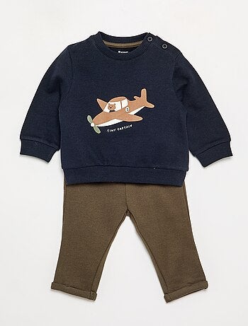 Completo 2 pezzi felpa + pantaloni
