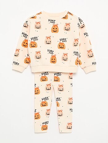 Completo 2 pezzi 'Halloween' - Felpa + leggings