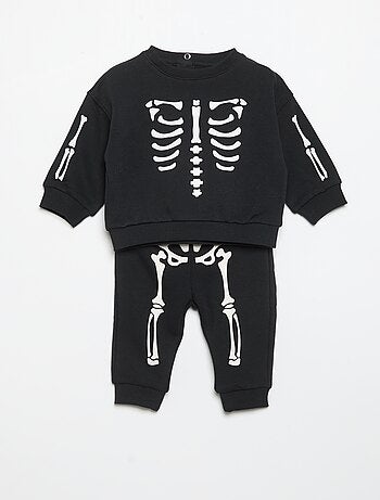 Completo 2 pezzi \'Halloween\' - Felpa + pantaloni da jogging