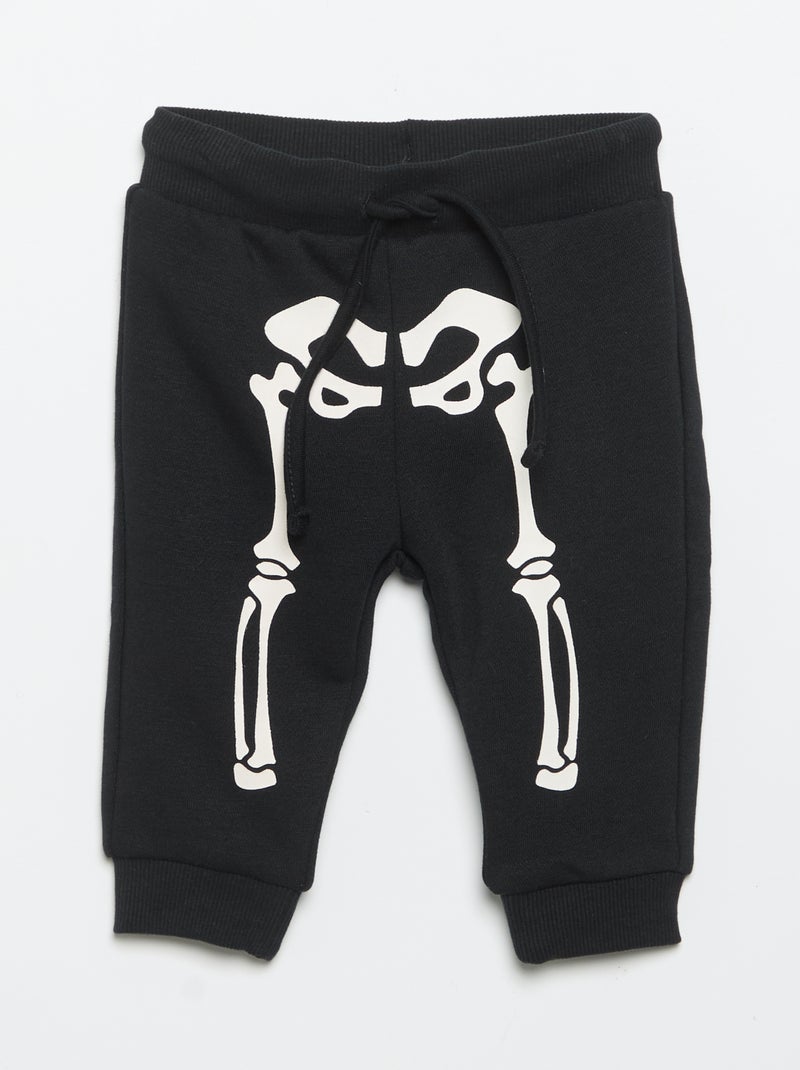 Completo 2 pezzi \'Halloween\' - Felpa + pantaloni da jogging Nero - Kiabi