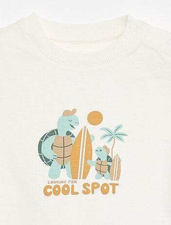 Completo 2 pezzi in cotone T-shirt + short