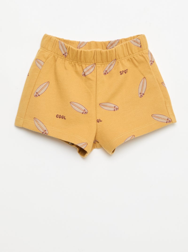 Completo 2 pezzi in cotone T-shirt + short Bianco - Kiabi
