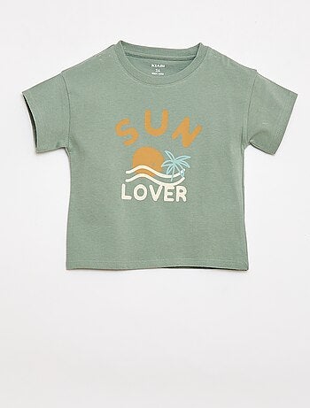 Completo 2 pezzi in cotone T-shirt + short