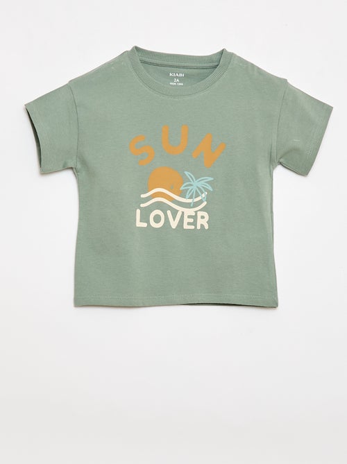 Completo 2 pezzi in cotone T-shirt + short - Kiabi