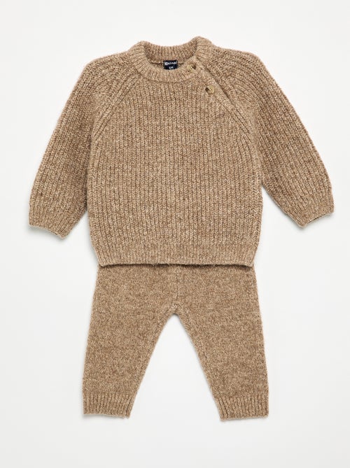 Completo 2 pezzi in maglia - maglione + leggings - Kiabi