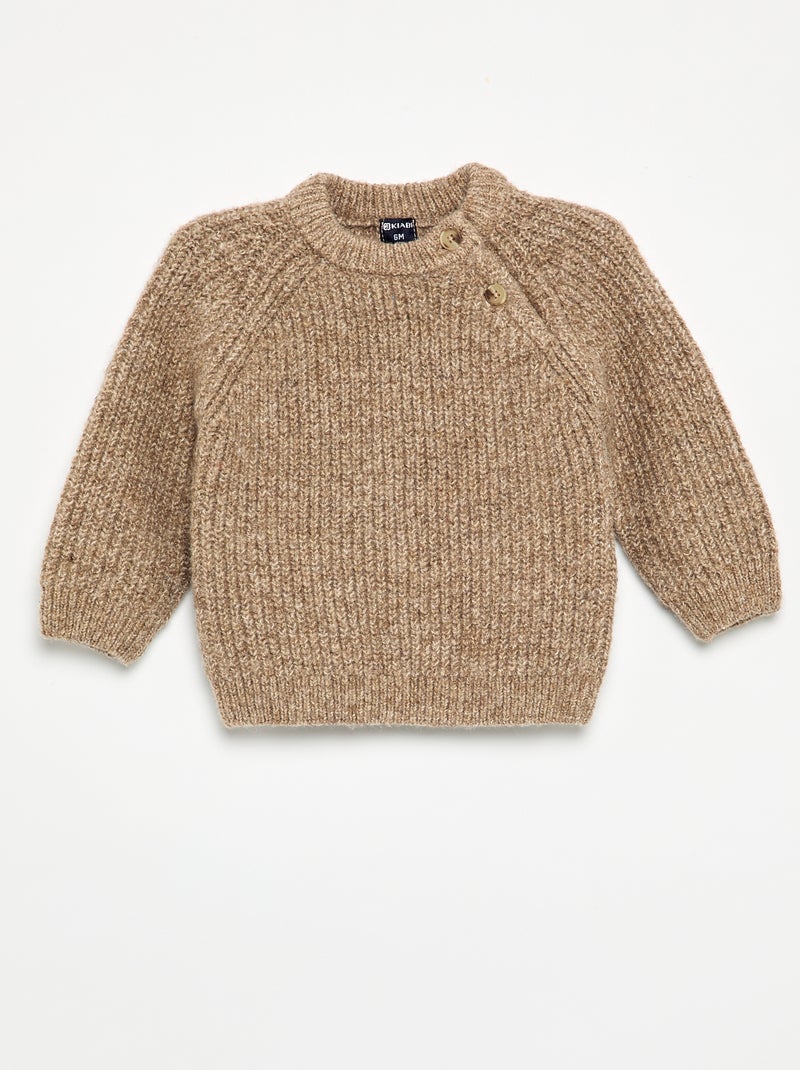 Completo 2 pezzi in maglia - maglione + leggings Beige - Kiabi
