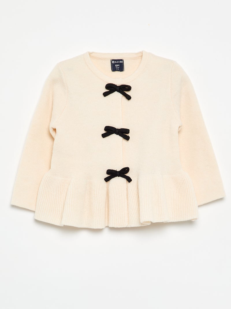 Completo 2 pezzi in maglia - Maglione + leggings Bianco - Kiabi