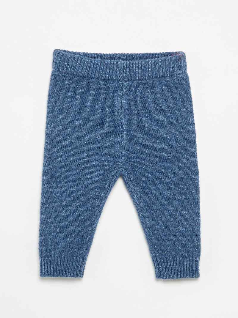 Completo 2 pezzi in maglia - maglione + leggings Blu - Kiabi