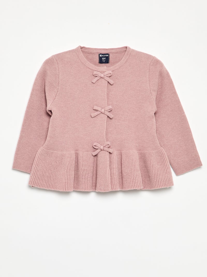 Completo 2 pezzi in maglia - Maglione + leggings Rosa - Kiabi